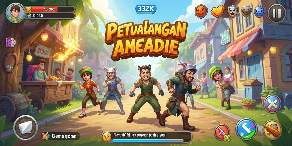 Tampilan gameplay seru 33ZK dengan grafis memukau.