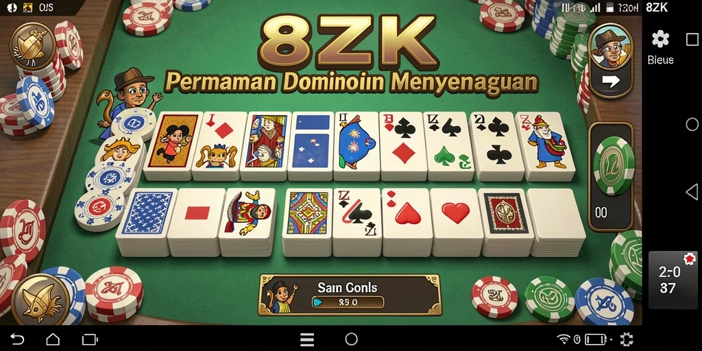 Screenshot gameplay Domino seru di 8ZK