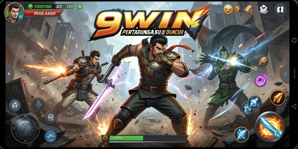 Gameplay seru dan menegangkan di 9WIN menunjukkan aksi pertempuran yang intens.
