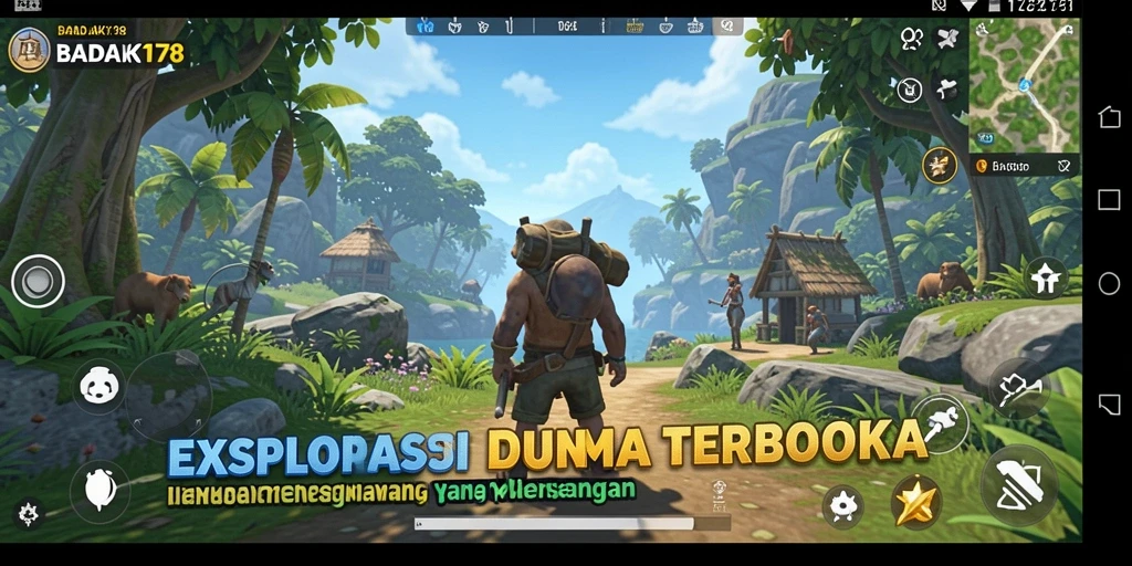 Gameplay BADAK178 yang mendebarkan dalam dunia terbuka.