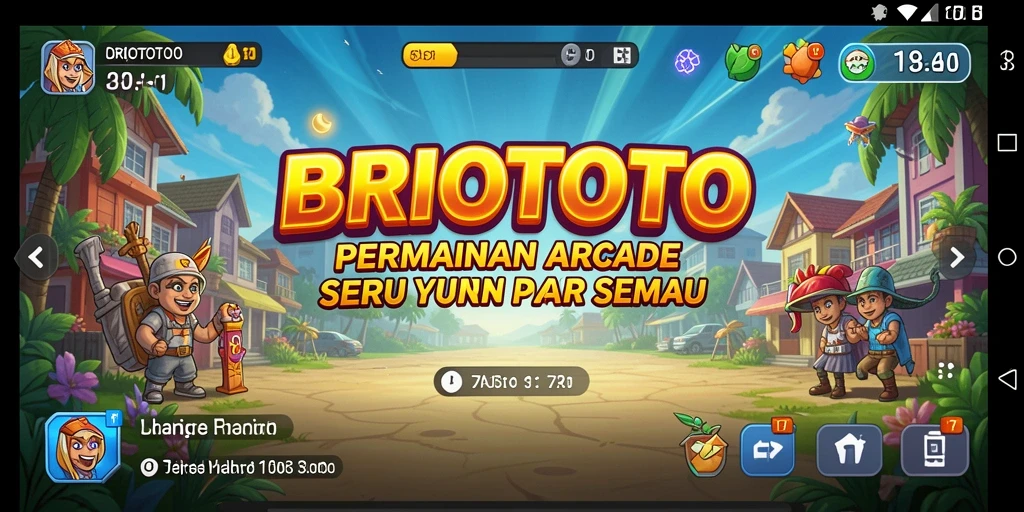 Tampilan gameplay seru dari BRIOTOTO yang mendebarkan.