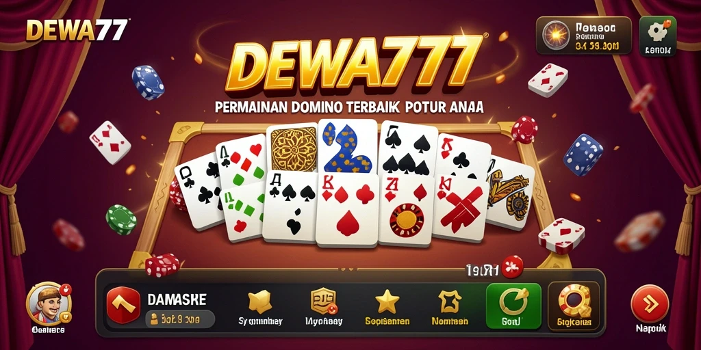 Tampilan menarik gameplay Domino di DEWA777.