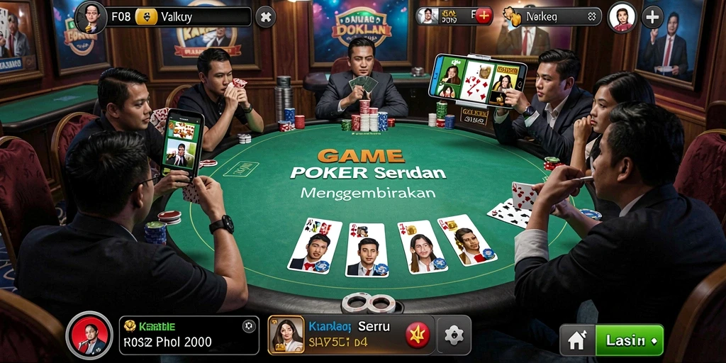 Tampilan gameplay poker F08 yang menarik dan interaktif.