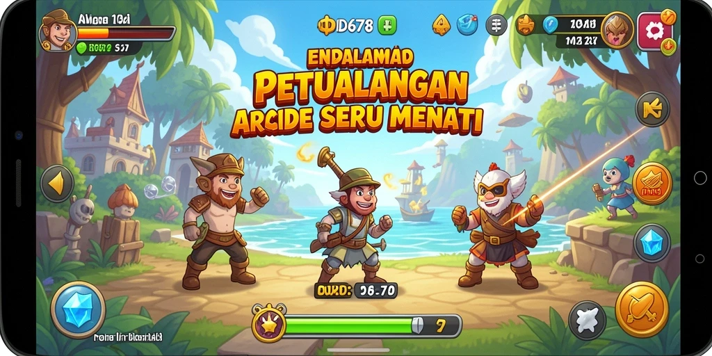 Tampilan gameplay ID678 yang penuh aksi di dunia Arcade.