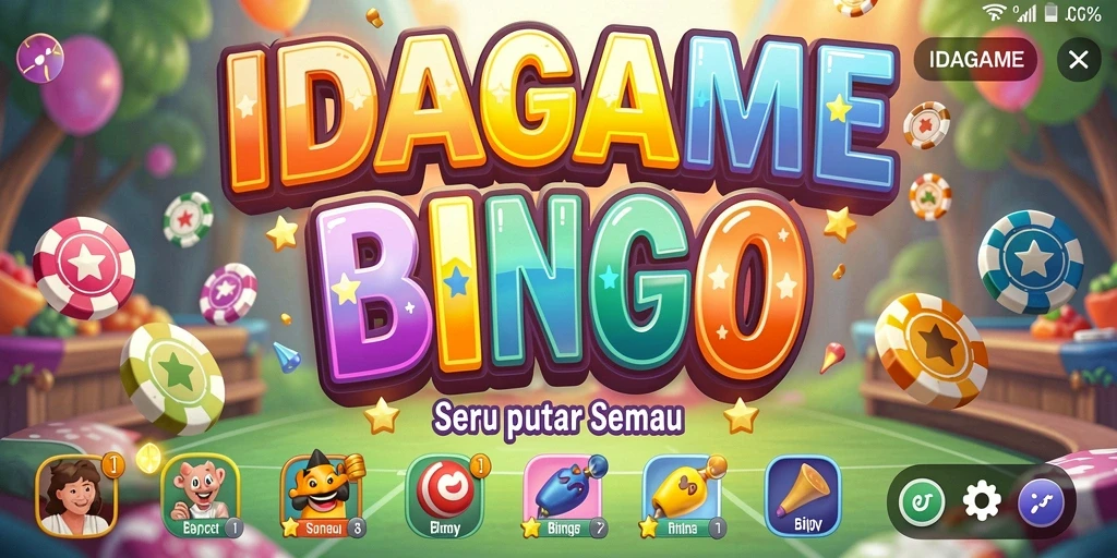 Tampilan gameplay seru dalam permainan Bingo IDAGAME.