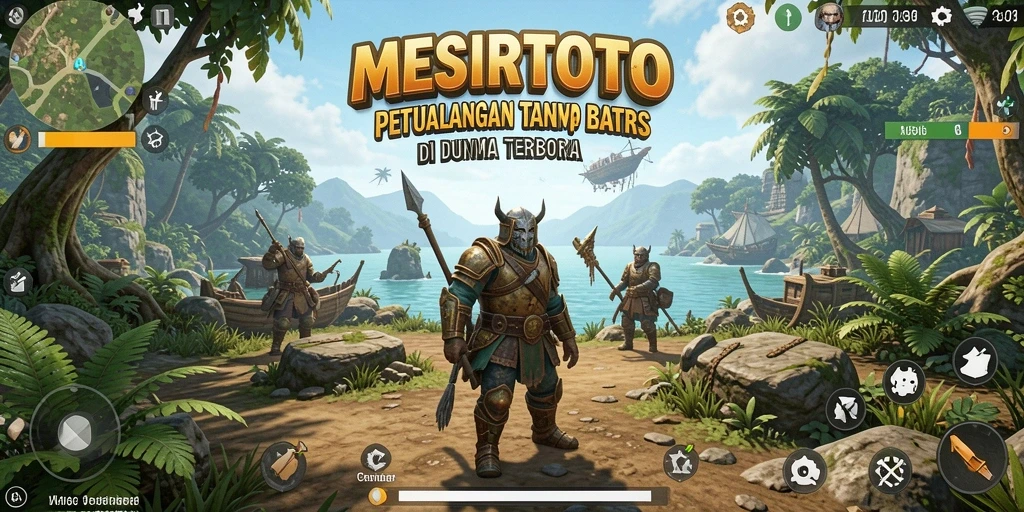 Tampilan menarik dari game Open World MESIRTOTO di dalam petualangan yang luas.
