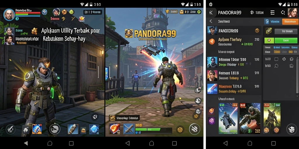 Tampilan antarmuka pengguna PANDORA99 yang intuitif dan mudah digunakan.