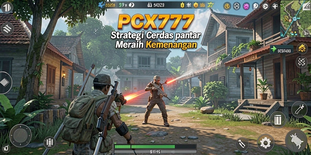 Tangkapan layar PCX777 menampilkan aksi seru dalam permainan strategi.