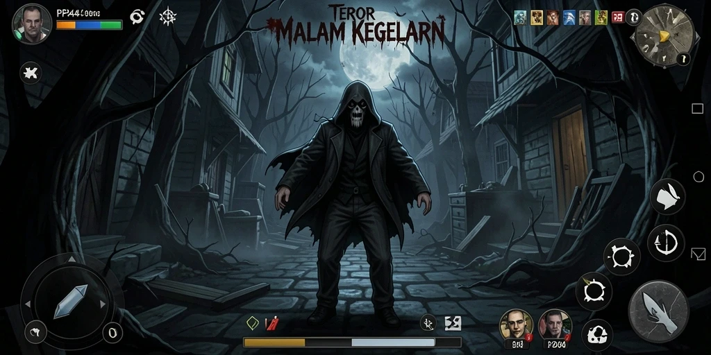 Tampilan gameplay menegangkan dari PP444 dengan suasana Horror yang mencekam.