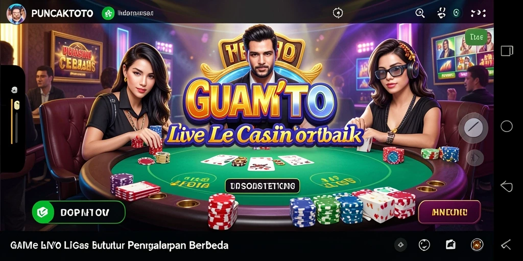 Tampilan gameplay langsung PUNCAKTOTO yang menarik dan interaktif.