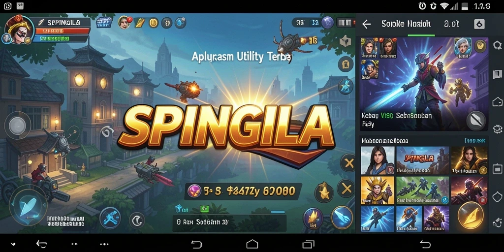 Tampilan antarmuka SPINGILA yang sederhana dan intuitif untuk pengguna.