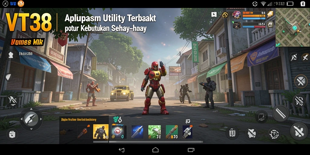 Tampilan antarmuka utama VT38 yang sederhana dan fungsional.